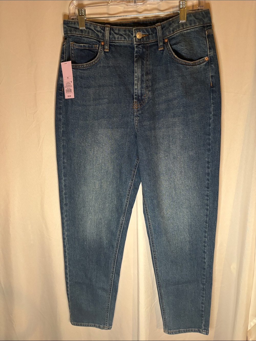 wild fable Highest Rise Mom Jeans, Medium Blue Size 10